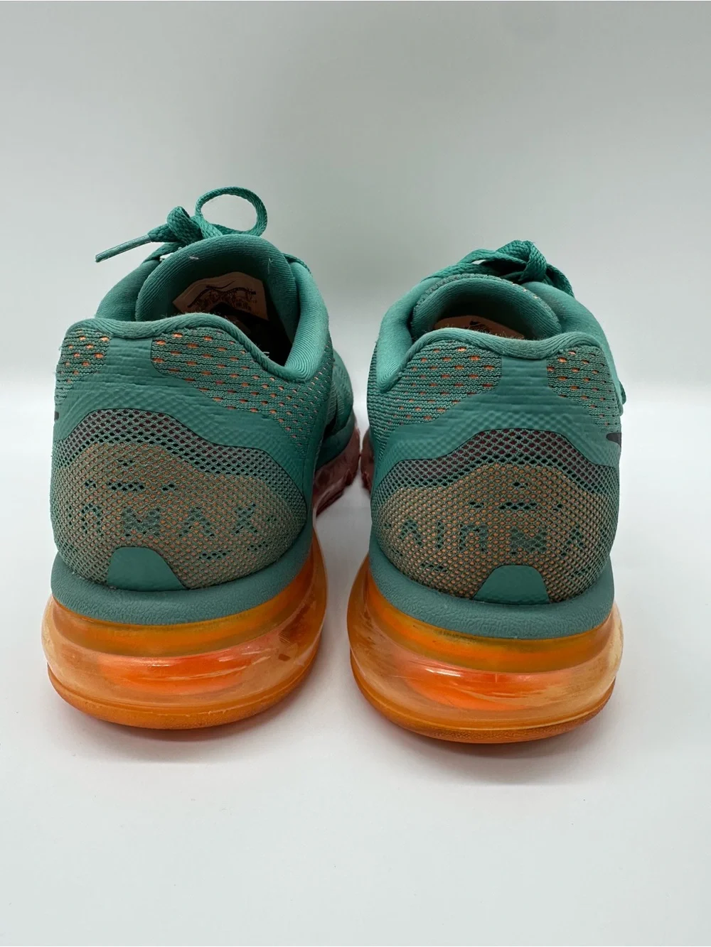 Nike Air Max 2013 Women’s Sneakers US 10 Teal Orange Running Training Shoes